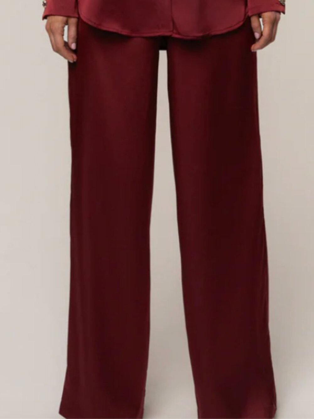 Burgundy Sunny Day Drawstring Pants